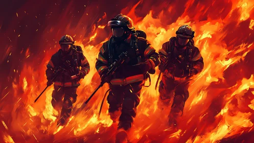 Firefighters Navigate Inferno with Tactical Precision