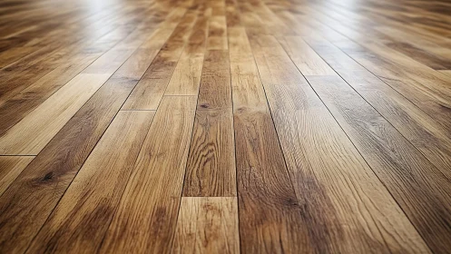 Warm oak floorboards inviting cozy everyday living.
