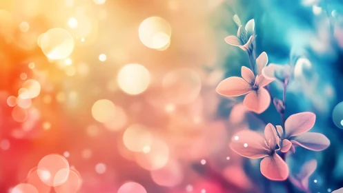 Soft-focus floral composition with gradient light overlay.