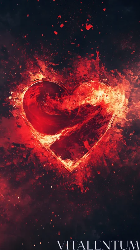 Burning Love's Intensity and Fiery Passion.