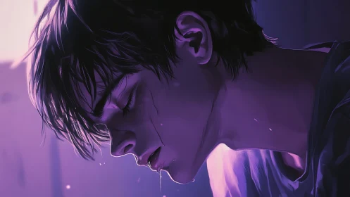 Side-lit digital portrait studies moist skin, rim lighting and focus