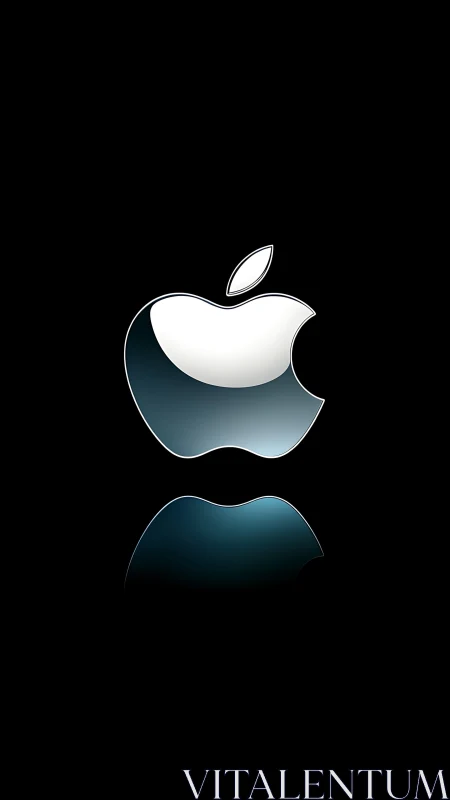 Apple Logo Reimagined with Elegant Gradient Design