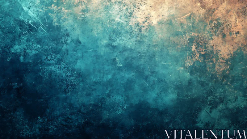 Textured teal and gold abstract background with soft depth.