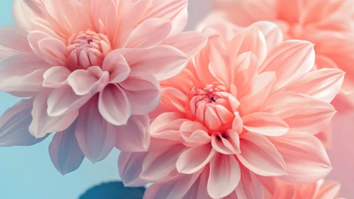 Macro-Rendered Dahlia Specimens with Layered Petal Geometry and Chromatic Gradient