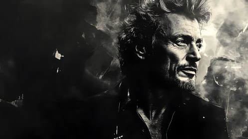 Weathered man&rsquo;s monochrome portrait radiates quiet strength