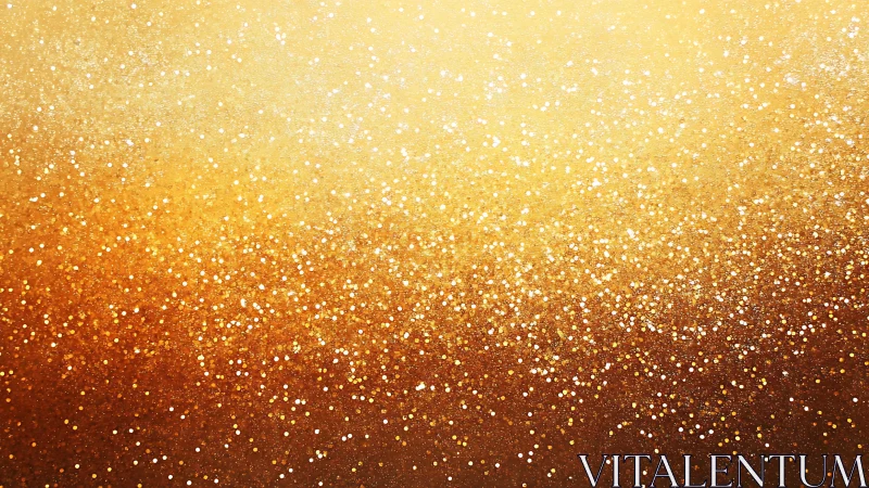 Gold glitter gradient with dense lower area distribution.