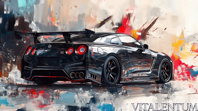 Rear three-quarter view shows detailed GT sports coupe rendering