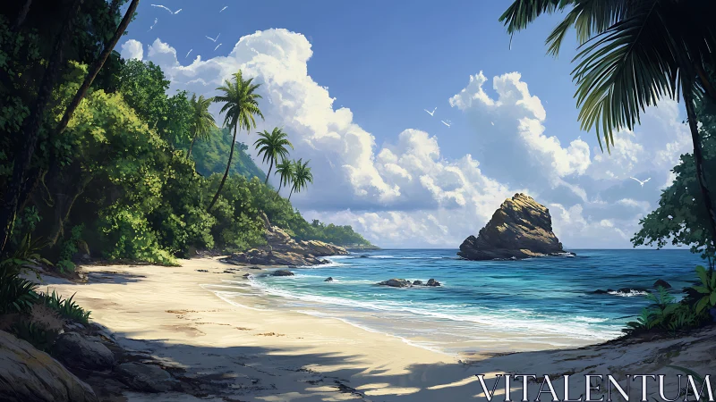 Tropical Paradise Emerges Where Jungle Embraces Azure Waters