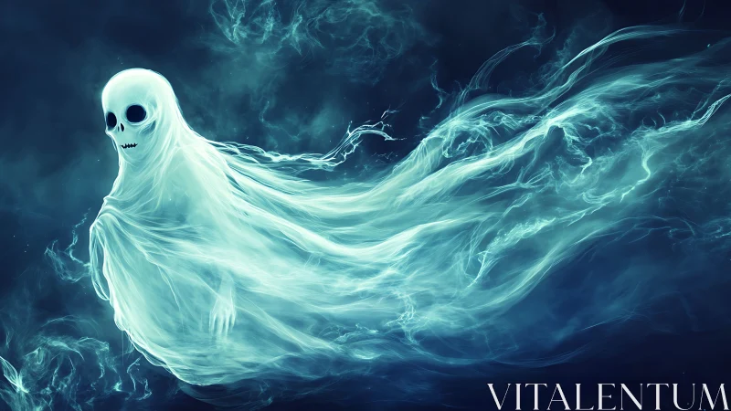 Whisperstream Ghost Drifting Through Electric Midnight Skies.