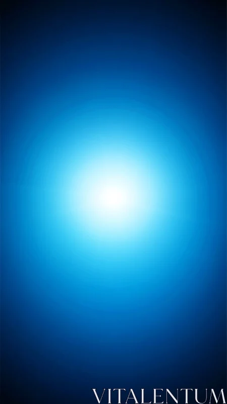 Iridescent blue core blooming in a dark cosmic hush.