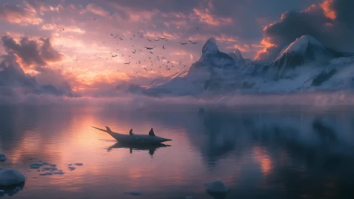 Dusky narwhal boat carries dreamers across polar hush