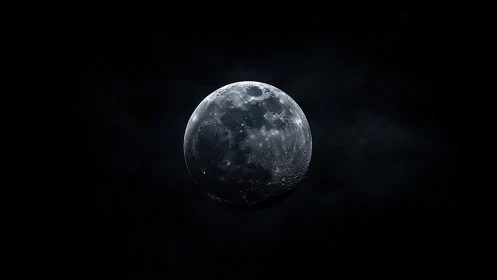 High-contrast lunar terminator study with crater field mapping.