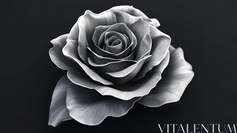 Monochromatic Rose Blooms in Sculptural Elegance