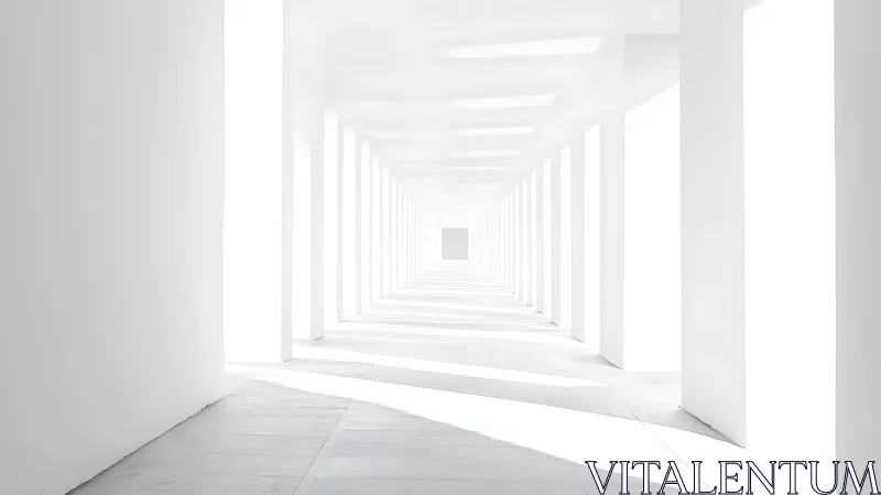 Recursive Perspective Corridor with Nested Geometric Symmetry