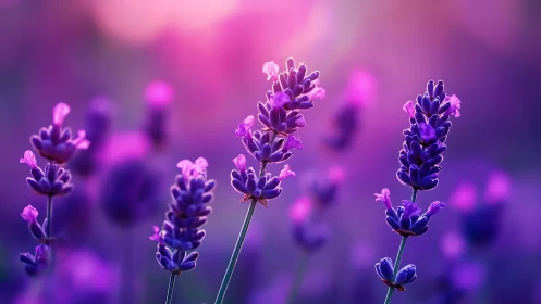 Purple Lavender Dreams in Soft Focus Bloom.