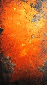 Rust textured metal surface shows cracked orange corrosion