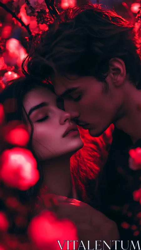 Intimate Portrait: Chromatic Bokeh Ambient Lighting Study.