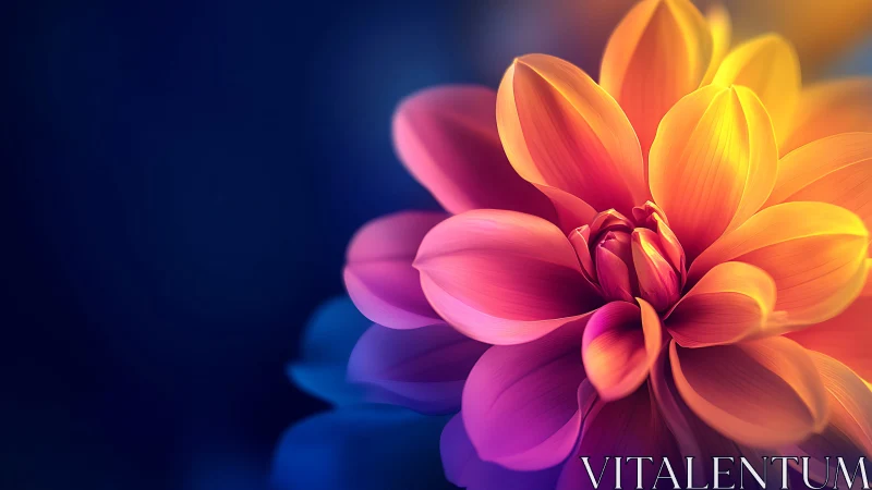 Radiant Dahlia Glows with Vibrant Color and Wonder