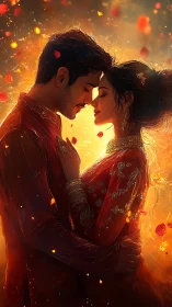 Two Souls Finding Love in Golden Radiance.