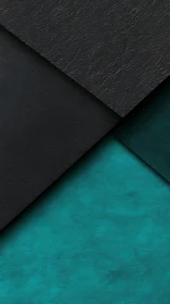 Layered black and teal textures create a sleek abstract backdrop