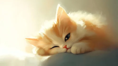 Ginger Reverie: The Cat Dreams in Honeyed Sunlight