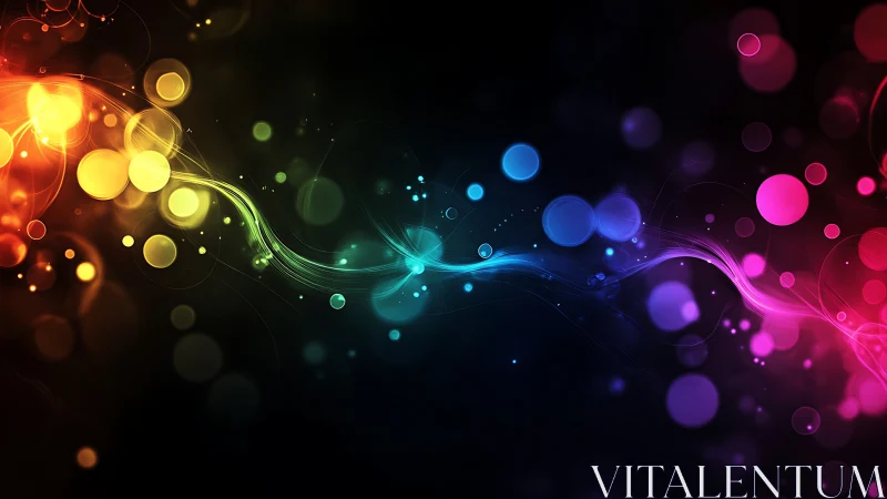 Spectral bokeh waveform with luminance gradients across black field.