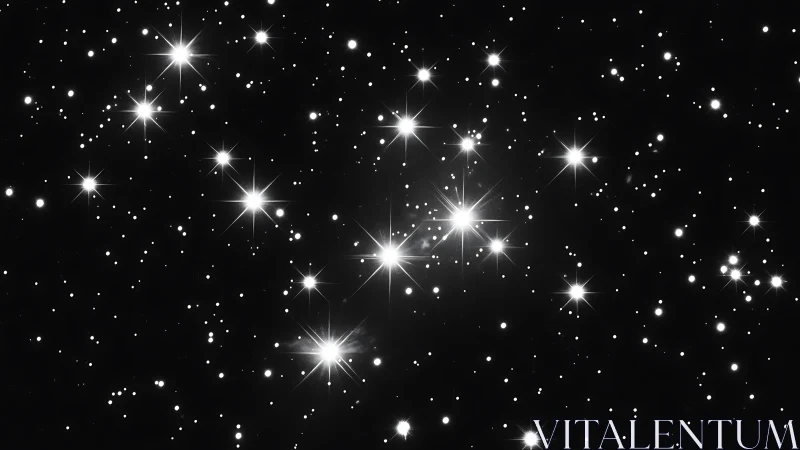 Star diamonds scatter like spilled light across deep night