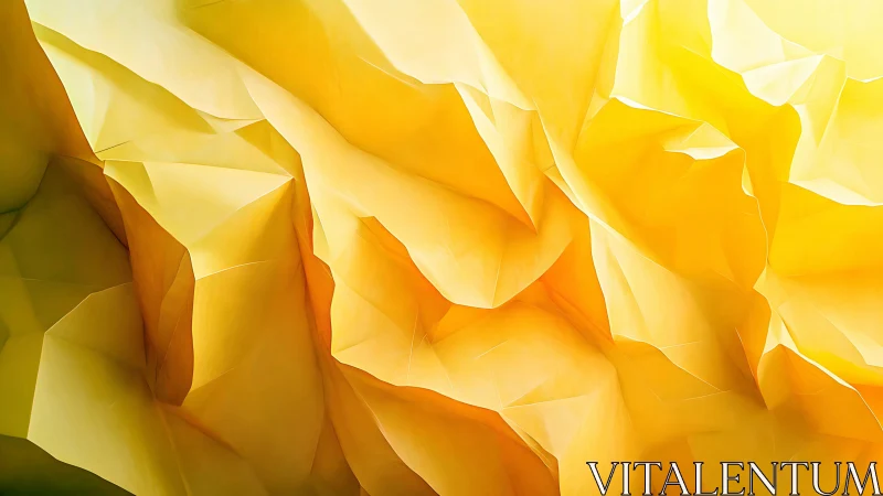 Golden folded planes cascade in warm abstract light.