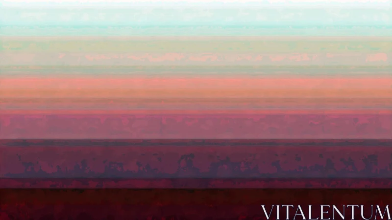 Horizontal color bands form layered abstract gradient field