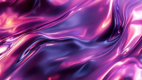 Glistening waves of pink and purple liquid softly flow together