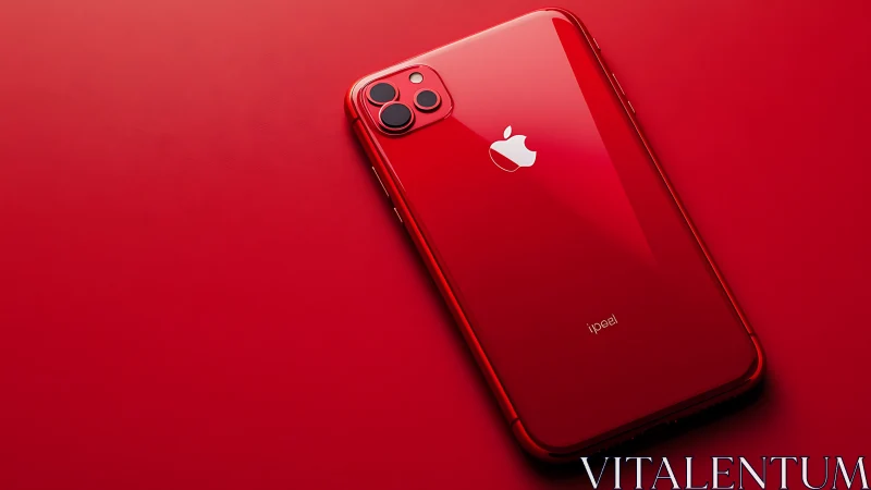 Red iPhone 11 Pro Max on Matching Red Surface