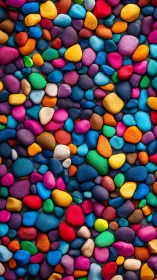 Chromatically saturated pebble matrix under diffuse illumination.