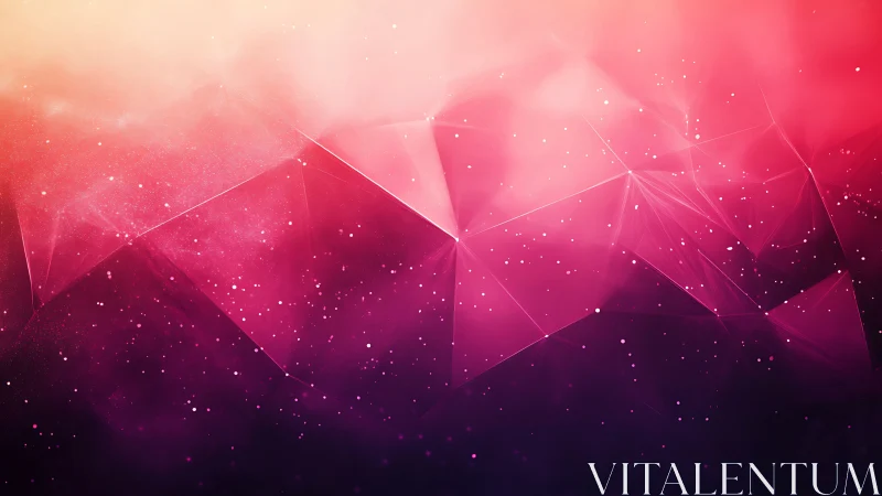 Spectral polygon cloud with luminous gradient diffusion.