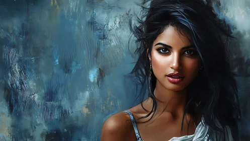 Storm-lit portrait celebrates strength, mystery and calm beauty