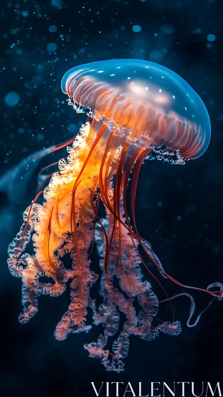 Digital render shows a translucent jellyfish in side profile