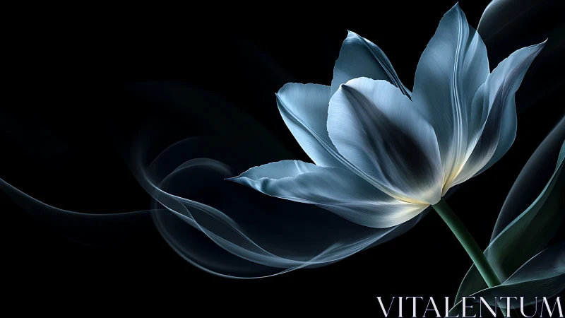 Luminous Petals Dancing in Shadow's Embrace.