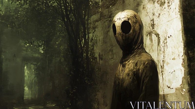 Quiet watcher at the edge of a forgotten forest corridor.