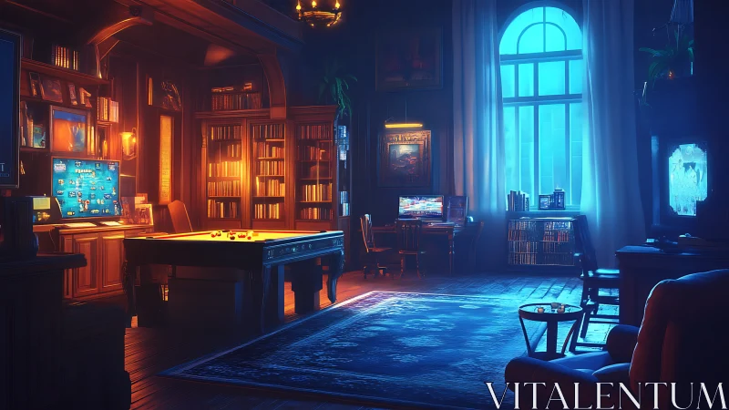 Velvet twilight divides gamer&rsquo;s den from scholar&rsquo;s refuge