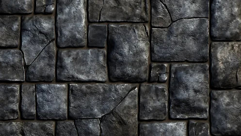Weathered stone wall invites closer look at its rough stories