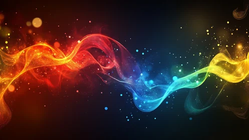 Spectral energy ribbons with particle dispersion dynamics mapped.