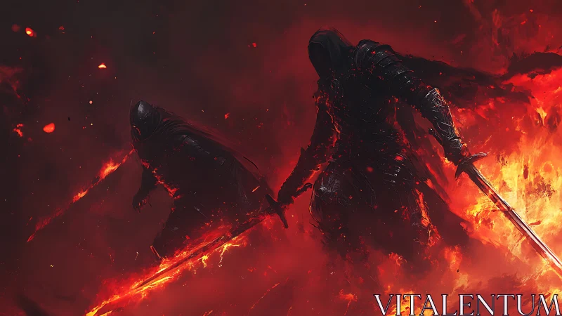 Armored wraiths emerge through volumetric fire with molten steel