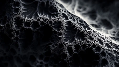 Midnight fractal reefs drifting through quiet cosmic foam.
