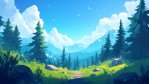 Verdant Valley: Where Mountains Whisper to Emerald Grasslands.