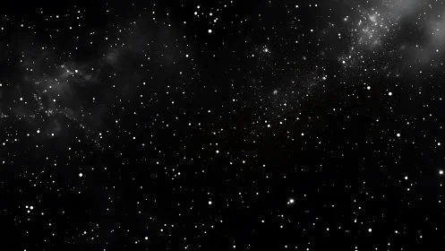 Starlit dust pirouettes softly across the midnight void