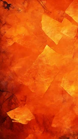 Layered Translucent Geometric Forms in Warm Orange