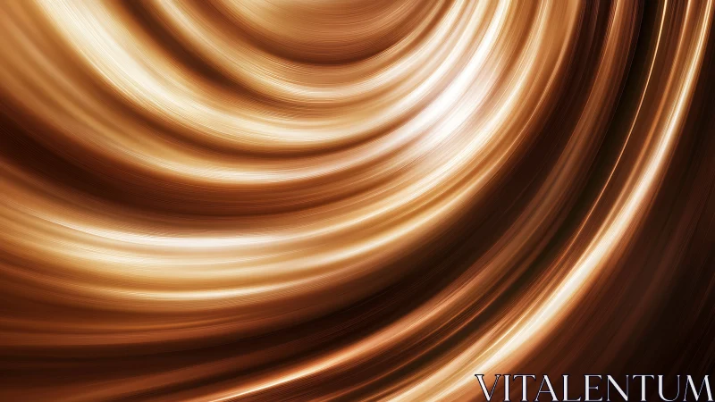 Luminous bronze light trails in sweeping curved motion.