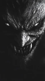 Moonlit Monster Grin, Where Shadows Learn To Breathe.