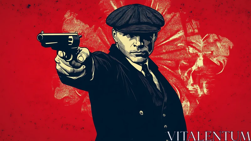 Gunmetal glare slices through crimson storm of defiance