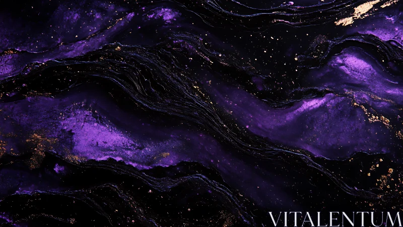 Velvet nebula rivers swirl through midnight ink and starlight.