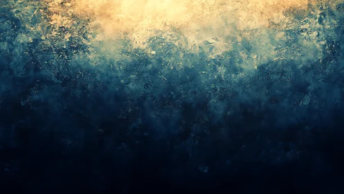 Abstract gradient field renders atmospheric light over depth